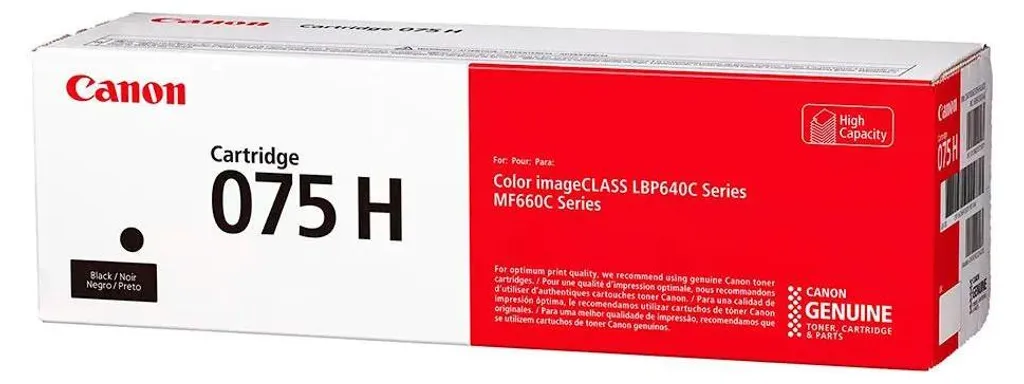 Cartouche de Toner Canon 075H Noir 6369C002 Haute Capacité 3500 Pages A4