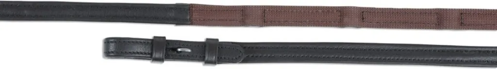Rênes anti-glisse Softy Aviemore en cuir marron ER447 pour équitation
