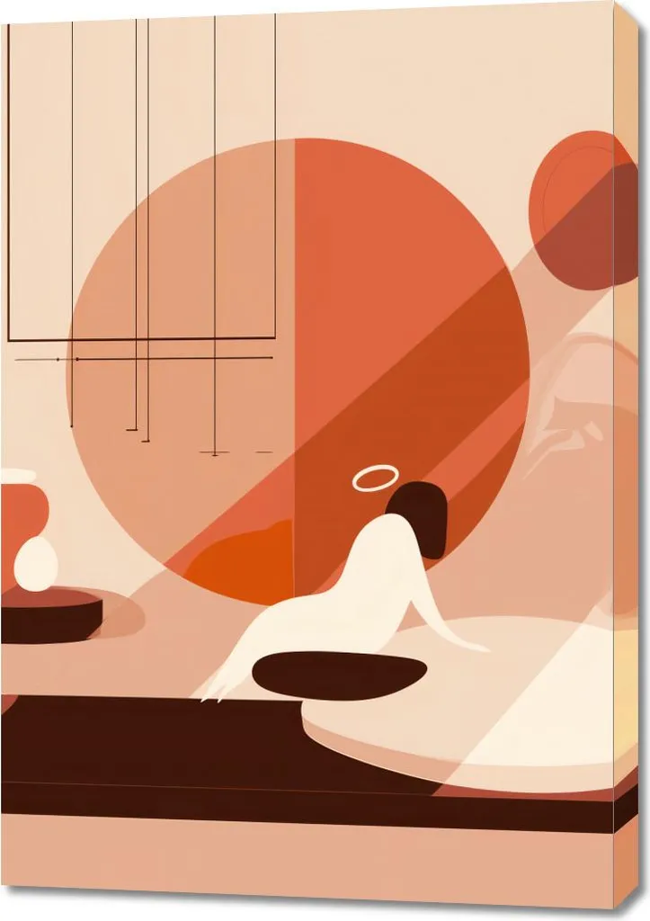 Quadro 70x100 cm Calma nel sole geometrico