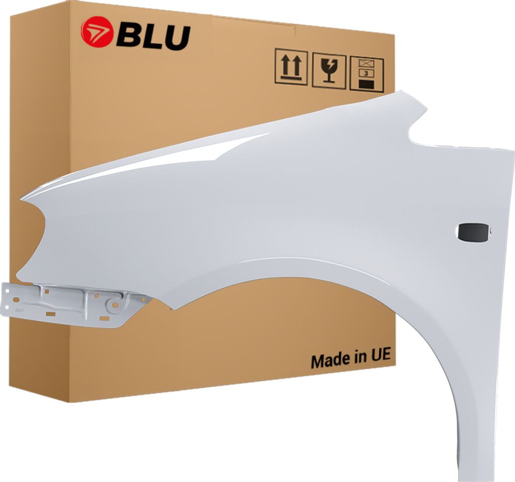 BLU Kotflügel Passend für VW Volkswagen Caddy III 3 2K LA7W Links Silber ReflexSilber | 2004-2010 | Vorderseite Vorne | Lackiert | Einbaufertig
