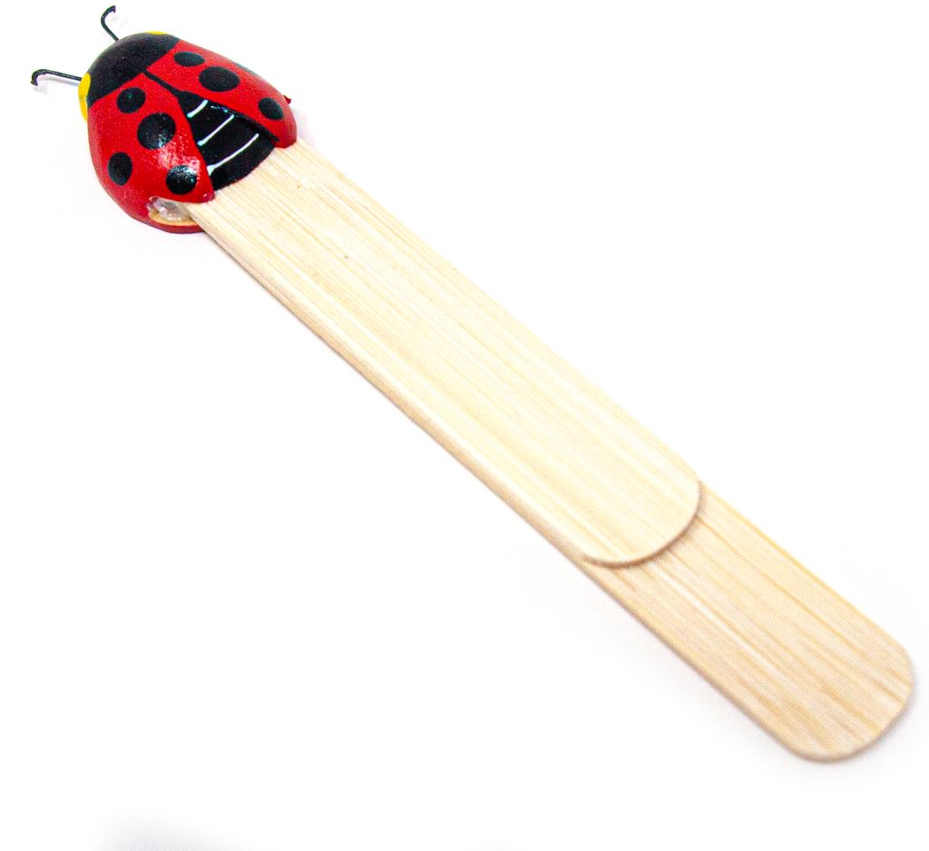 Holz-Lesezeichen - Marienkäfer - 12,5 cm