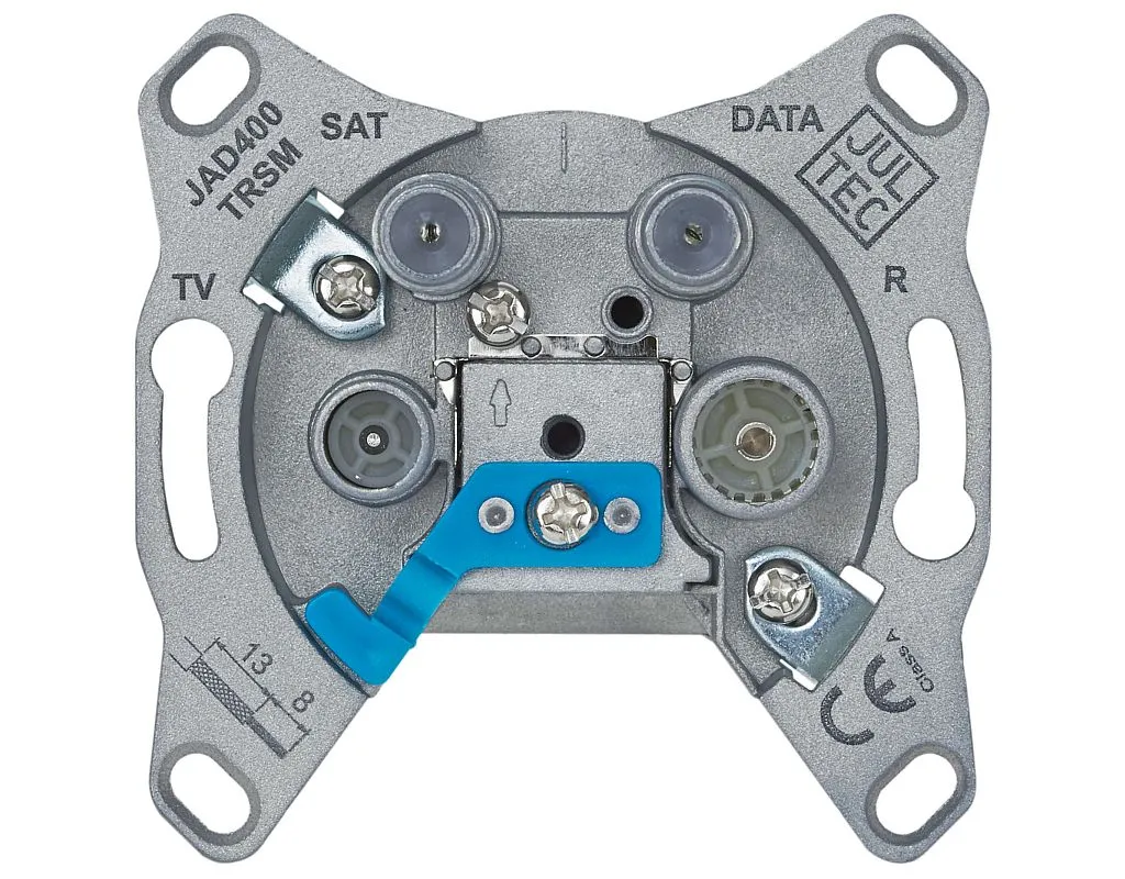Prise murale pour branchement TV SAT et Modem Internet JAD400TRSM