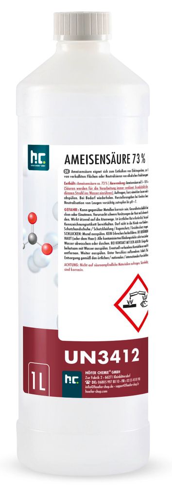 1 L Ameisensäure 73% technische Qualität Produktbild 