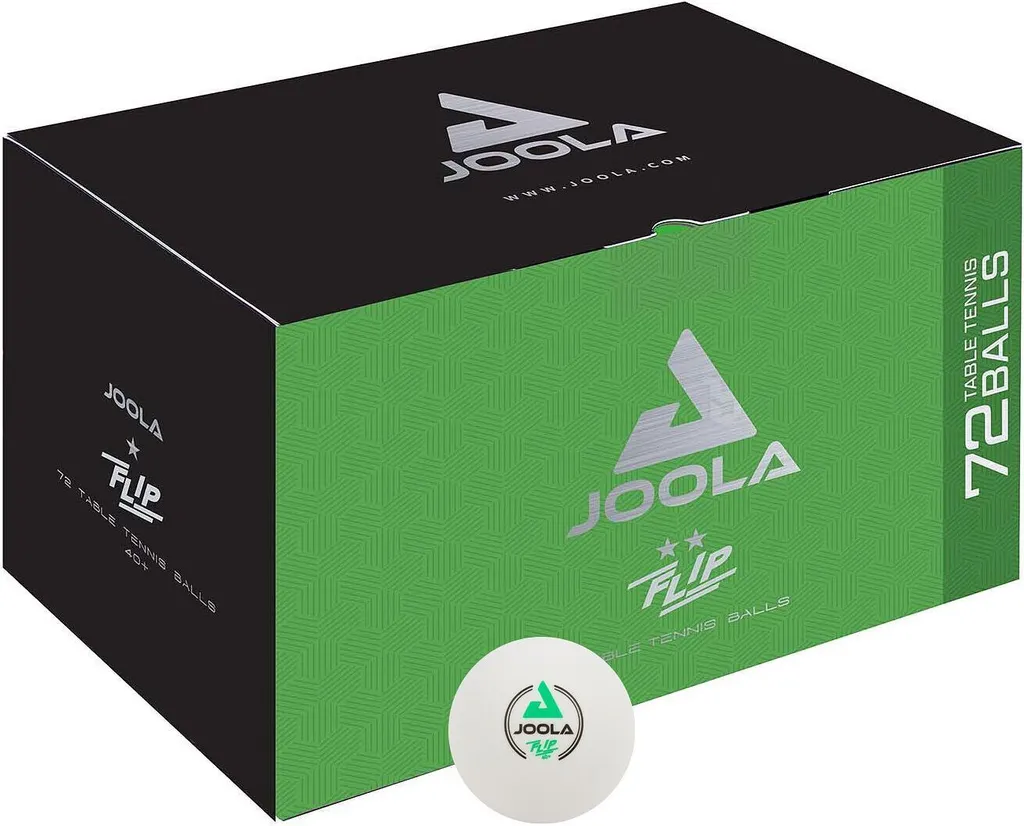 Balle de Ping-Pong JOOLA Flash 40+ : Rebond Stable et Pack de 72 Pièces