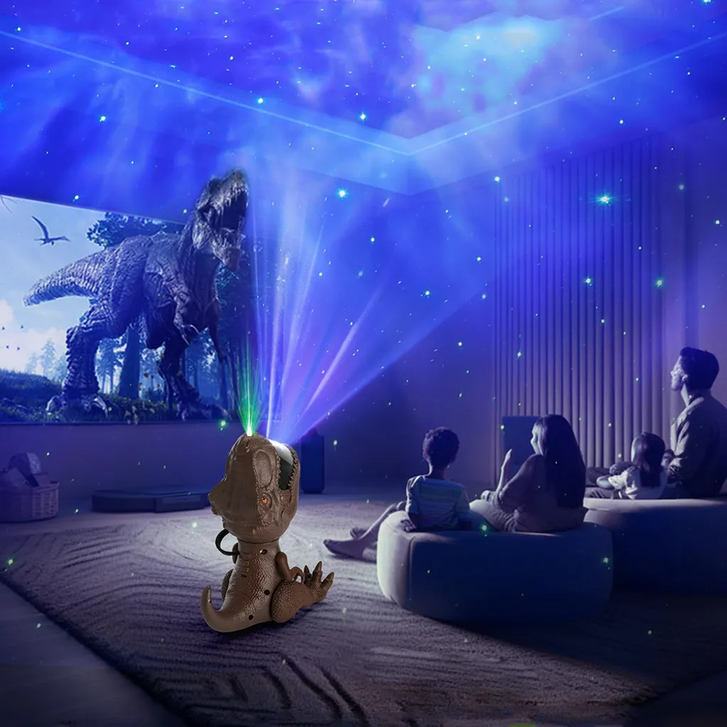Proiettore Magico Aurora Dinosauro - Lampada Stelle Regalo Natale - 10