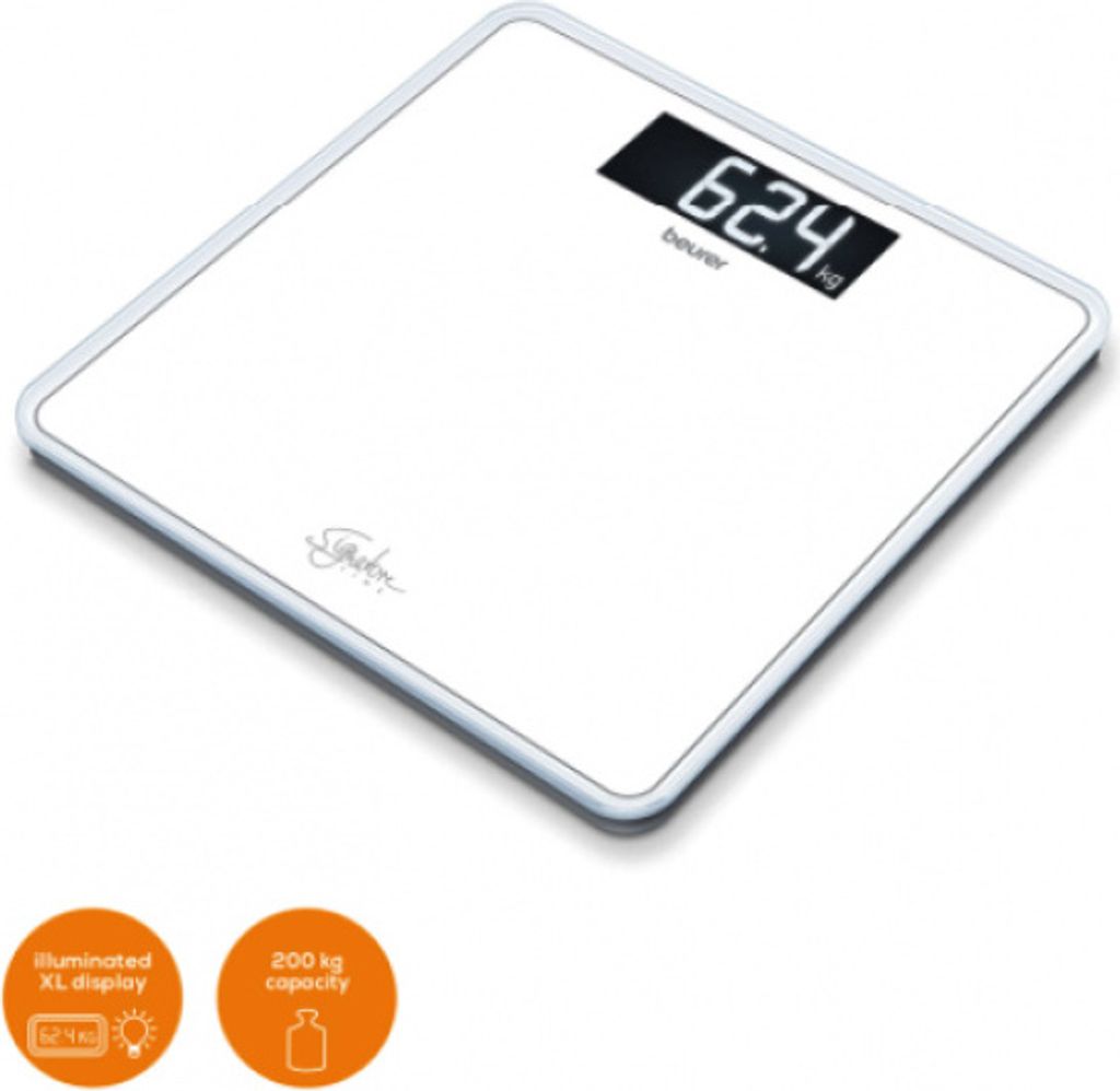 Beurer GS 400 white Glaswaage Signature XXL 200kg Produktbild 7