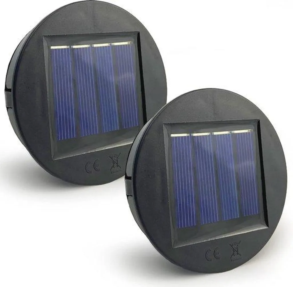 Panneau Solaire de Rechange pour Lampe de Jardin IP65 Lot de 2 - 8cm