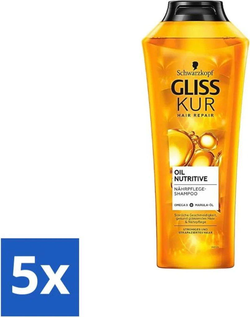 Gliss Kur Oil Nutritive 5pz - Trattamento Riparatore Capelli Ruvidi