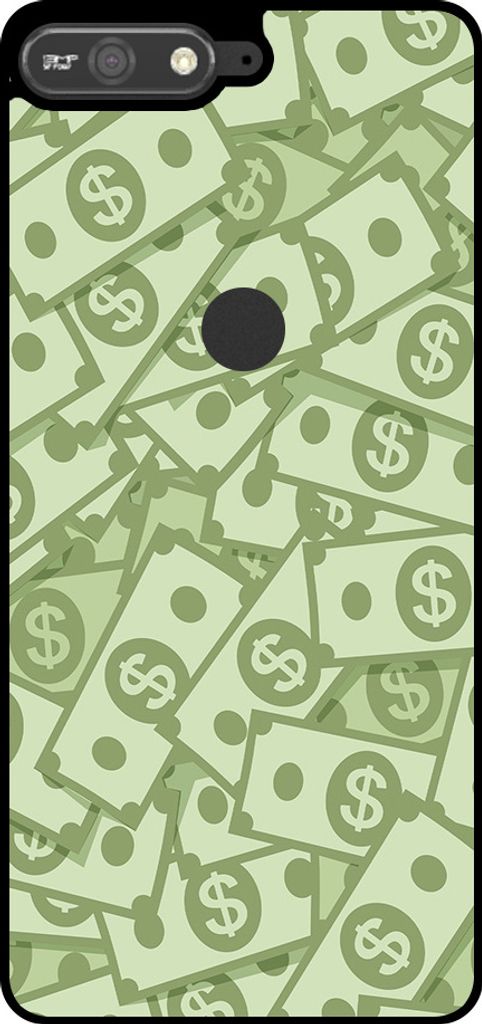 Smartphonica Telefon Fall geeignet für Huawei Y6 Prime (2018) mit Geld Impressum - TPU Backcover Fall mit Geld Design