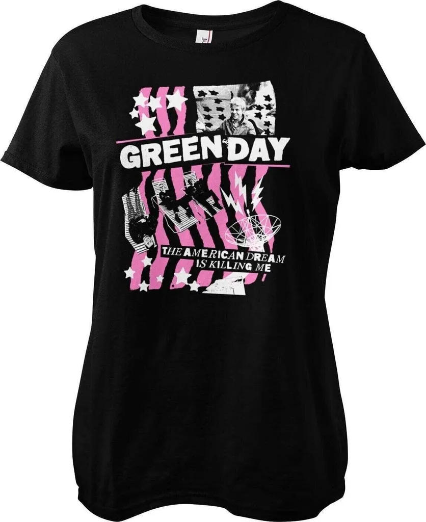 T-shirt Green Day American Dream Noir S : Ne se déforme pas au lavage