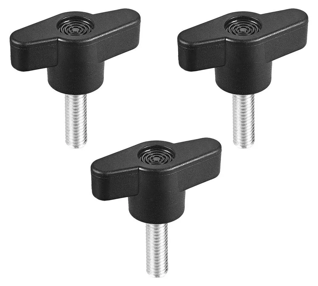 Vis de réglage M6 x 20 mm pour gabarits et machines, lot de 3 pièces