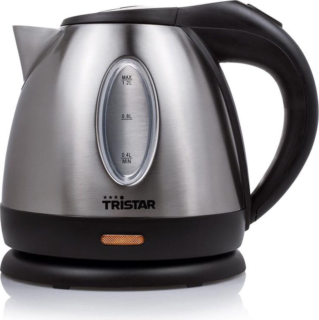 Tristar WK-1323 Wasserkocher, 1,2 l, 1500 W, Edelstahl, Produktbild 