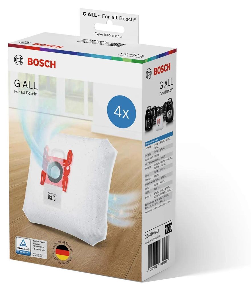 Bosch BBZ41FGALL, 140 g, 165 mm, 75 mm, 240 mm, 200 g, Box Produktbild 