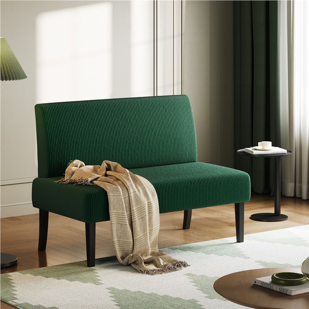 Yaheetech 2-Sitzer Stoffsofa Sitzbank mit Rückenlehne Produktbild 