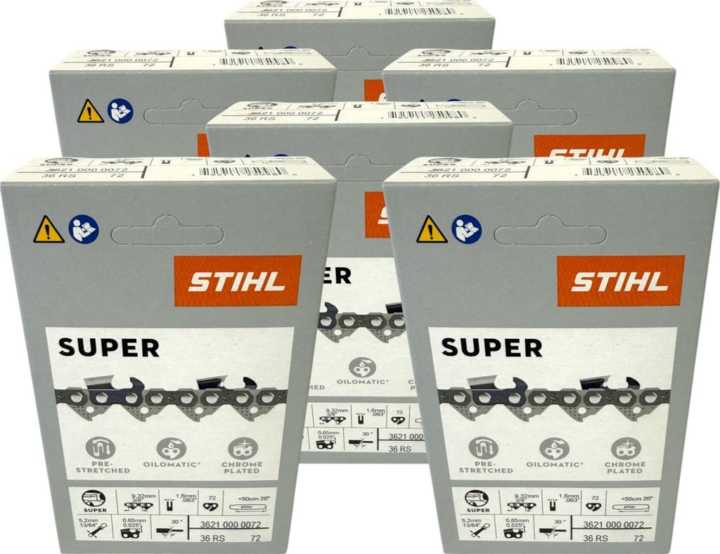 Catena Stihl 6x 3/8" Rapid Super 3 (RS3) 50 cm 3/8" 1,6 mm Immagine del prodotto 