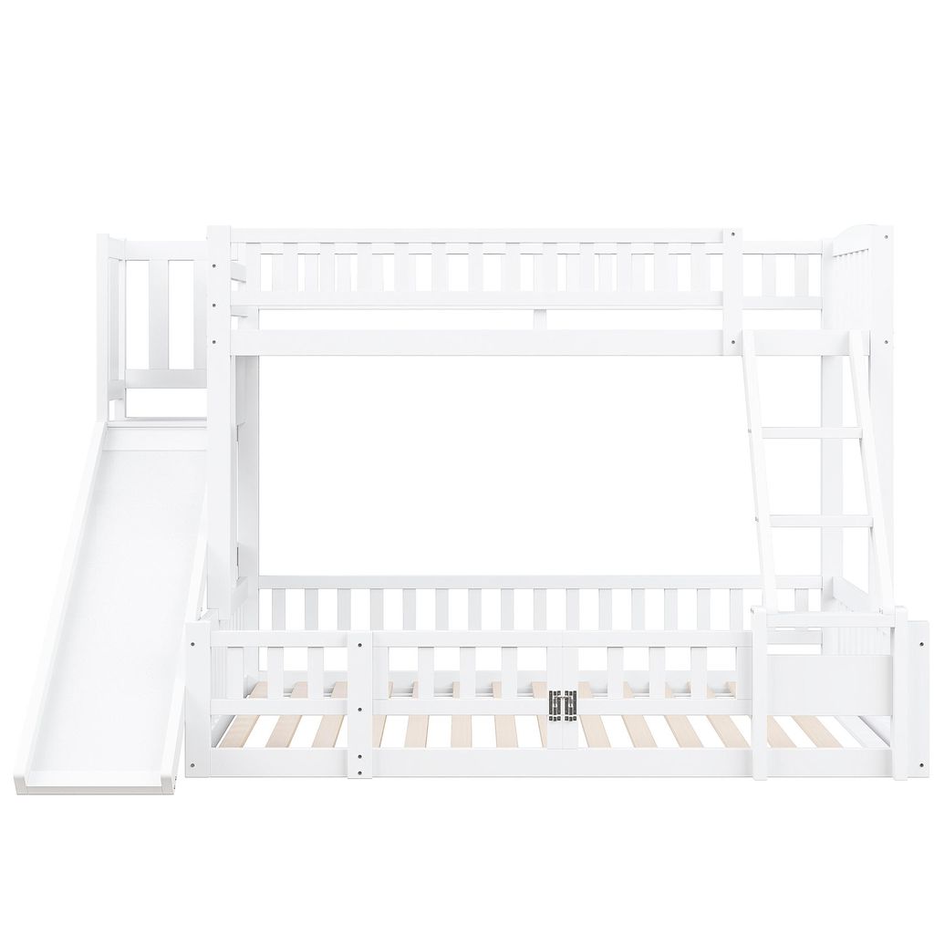 Flieks Etagenbett 90x200/140x200cm mit Rutsche, Kinderbett Produktbild 
