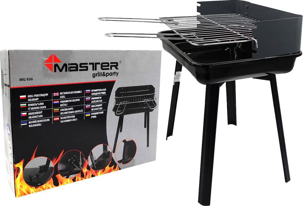 Uhlíkový gril Master Grill & Party MG936, nastavitelná Obrázek produktu 