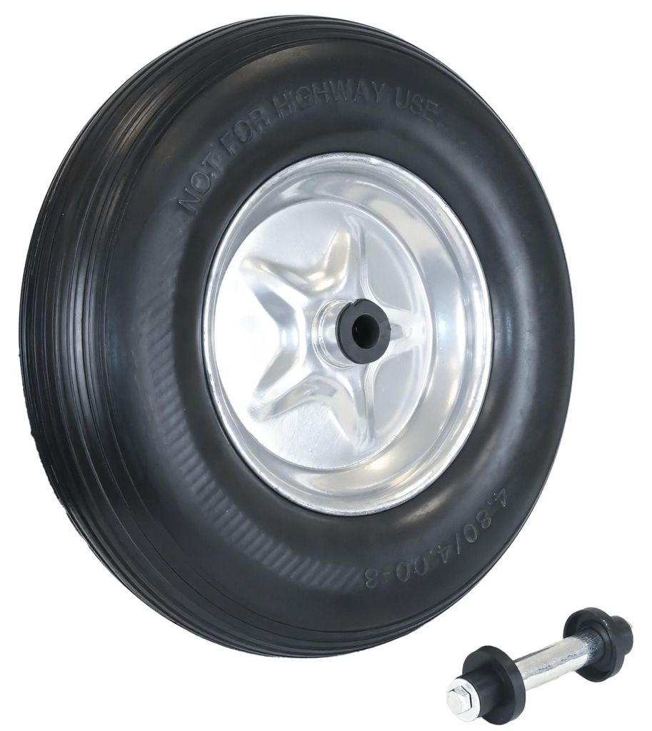 Schubkarrenrad  Vollgummi Pannensicher 4.80/4.00-8 mit Produktbild 