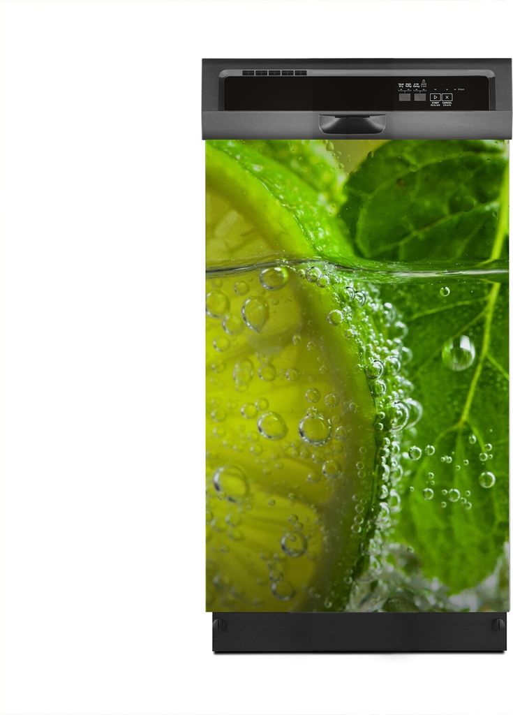 Magnete Dekorative 45x70 cm Küche Magnetmatte Spülmaschine - Cocktail mit Limette