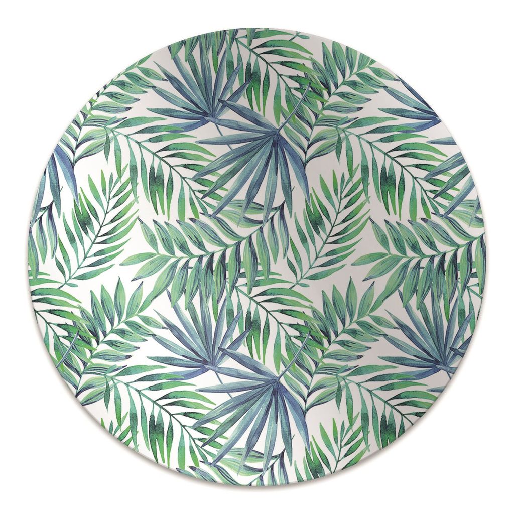 Rundmatte - Stuhlunterlage Bürostuhlunterlage - Rund Ø 100 cm - Bodenmatte - Fußmatte - Lackierte Blätter