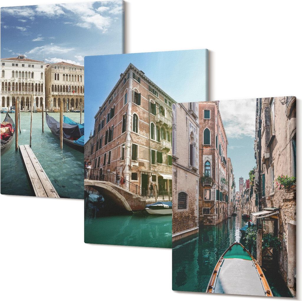 Wandbild – Leinwandbild – Leinwandbilder – Polycanvas – Kunstdruck – Modern – Panorama – Mehrteilig – 3-Teilig Set – Hochwertig ...
