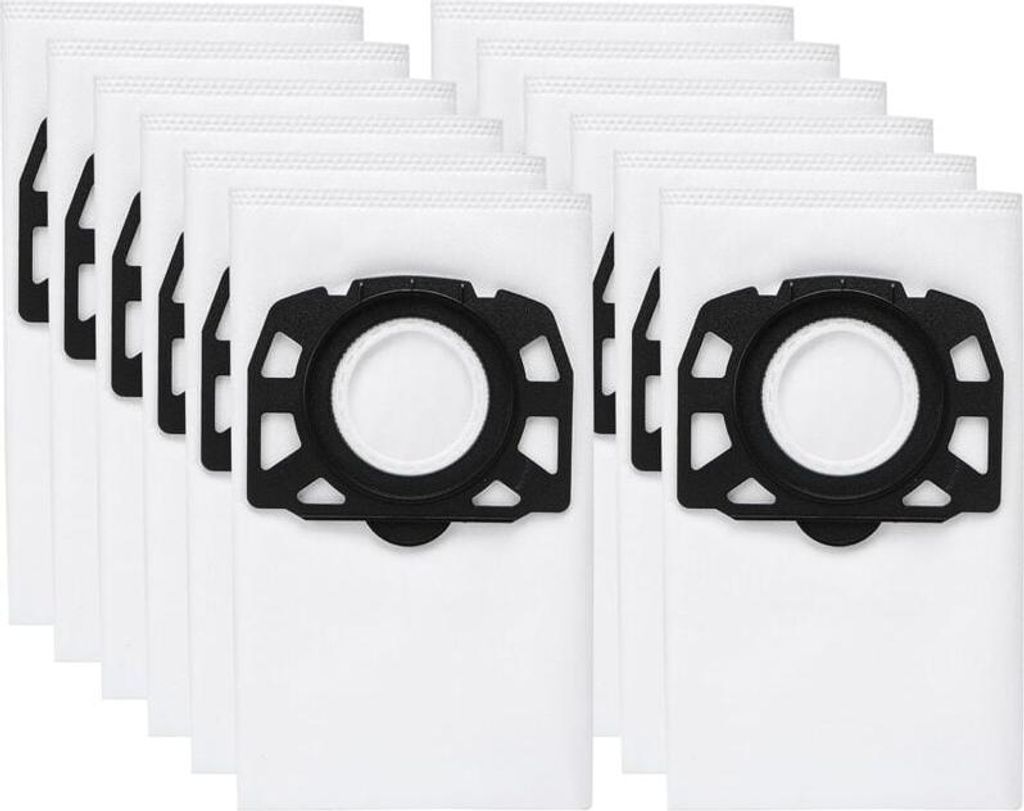 12 KFI 357 Staubsaugerbeutel für Kärcher KWD1, KWD2, KWD3, WD2 Plus, WD3, SE 4001, SE 4002, SE 4, SE 4 Plus Staubsauger, 2.863-314.0