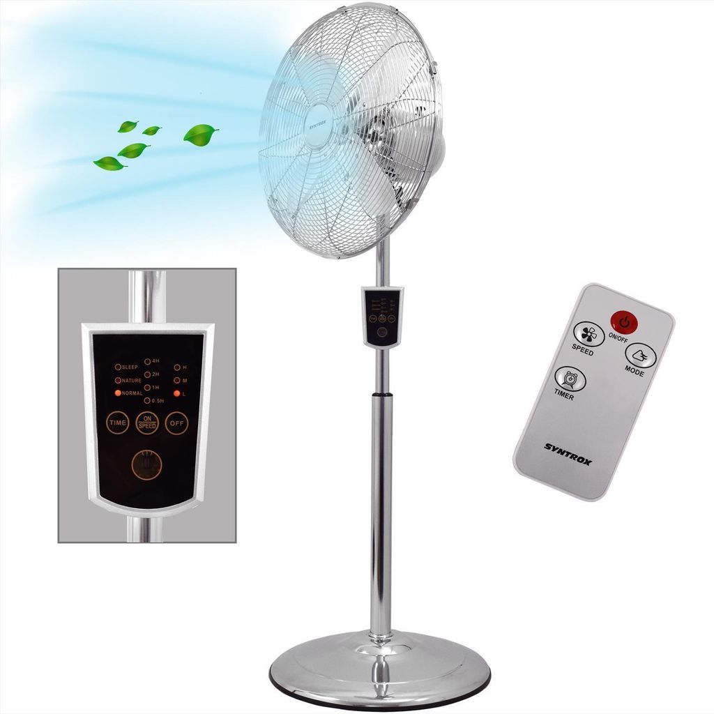 Syntrox Germany Edelstahl Standventilator 60W 3 Stufen mit Produktbild 