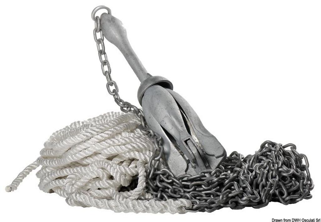 Grapnelanker Paket 8 kg - Osculati 01.700.03