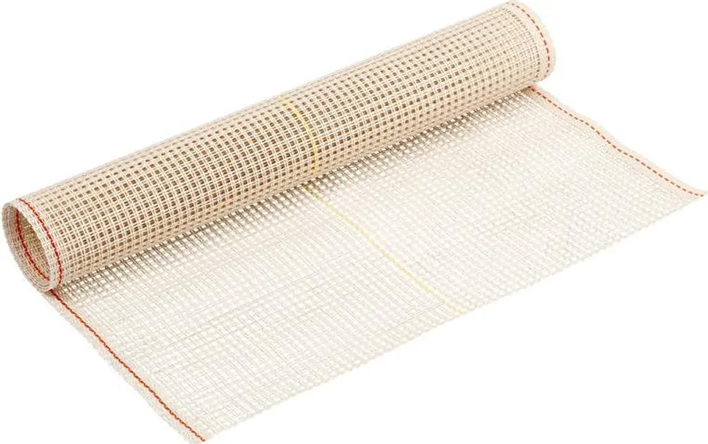 Support tapis à nouer Stramin 50 cm maille régulière coloris off-white