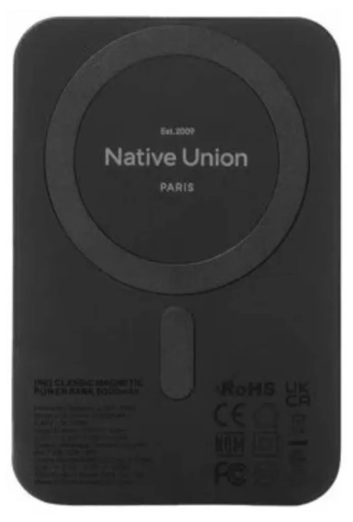 Solution Charge MagSafe sans câble Native Union Qi2 5000mAh - Noir - 2