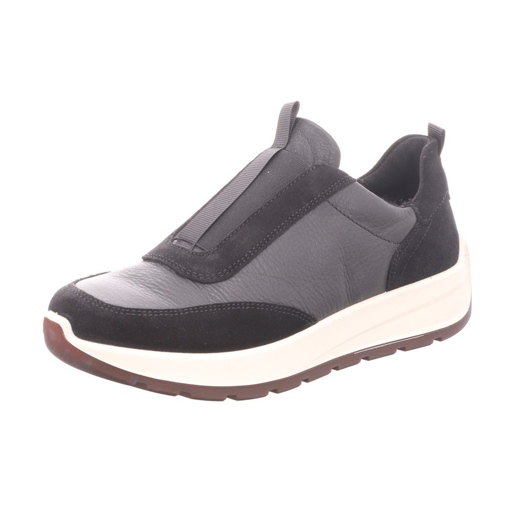 ara Damen-Slipper Schwarz-Grau-Weiß, Farbe:schwarz, UK Größe:31/2