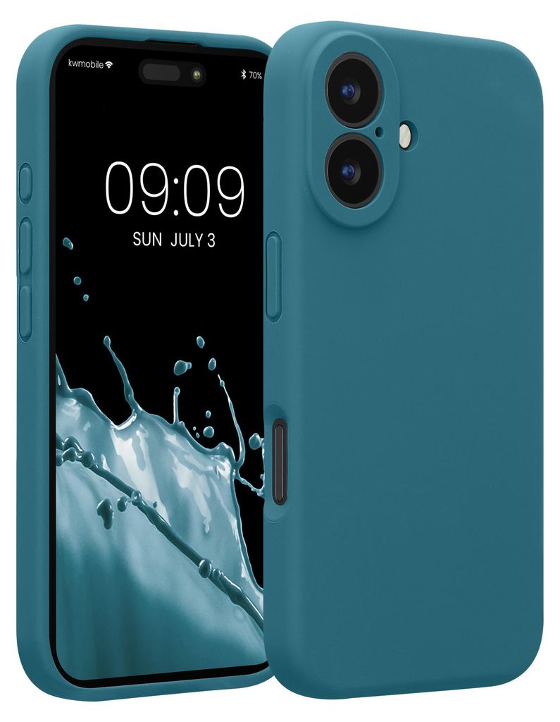 kwmobile Handyhülle für Apple iPhone 16 Hülle - gummierte Produktbild 