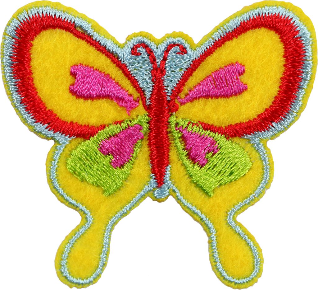 1 Applikation Aufbügler Aufnäher, Motiv Schmetterling