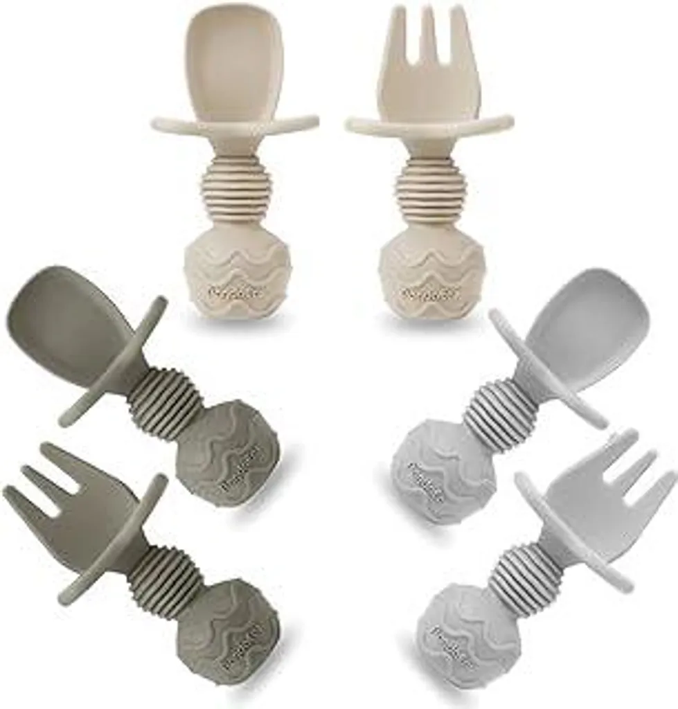 Set Svezzamento PandaEar 6 Pezzi Silicone Soft - Posate Autonomia Bimbi