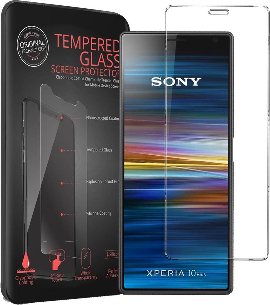 2x Conie Glasfolie für Sony Xperia L3 Displayschutz Folie Panzer Glas Premium Schutzfolie Set Blasenfrei