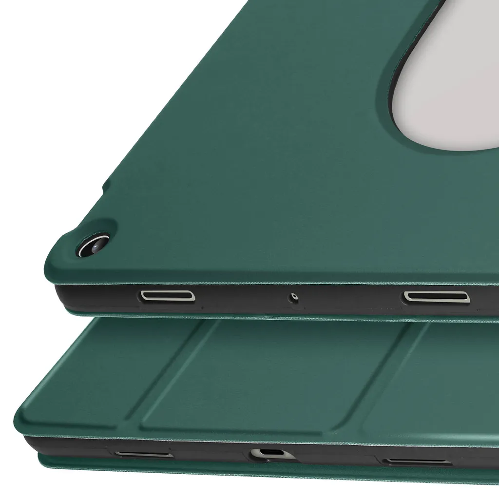 Flip Cover Google Pixel Tablet Verde Scuro - Standcase Professionale - 4