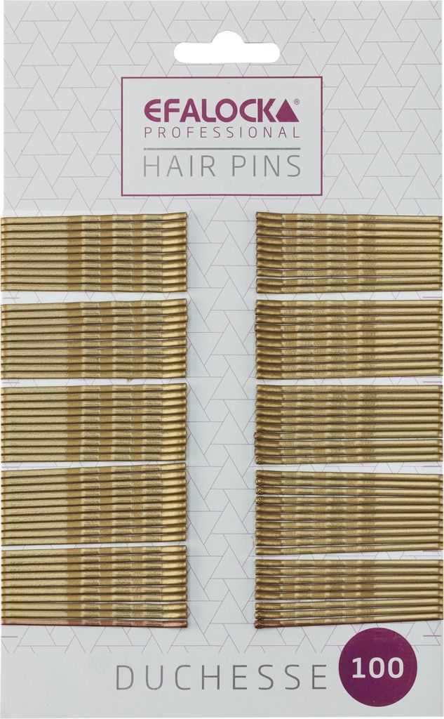 Efalock Duchesse Haarklemmen 5 cm gold 100 Stück Produktbild 