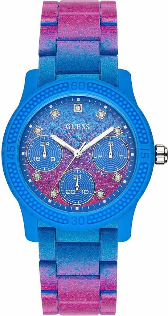 Guess Damen Armbanduhr Funfetti 37 mm Schimmernder Effekt Armband Edelstahl W0944L2
