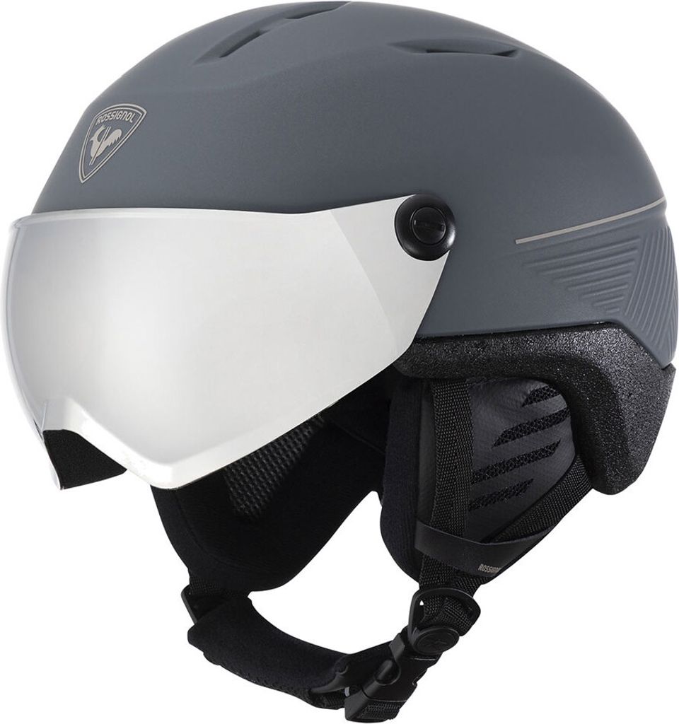 Rossignol Fit Impacts Photochromic Helm Mit Visier Schwarz S-M Schwarz S-M
