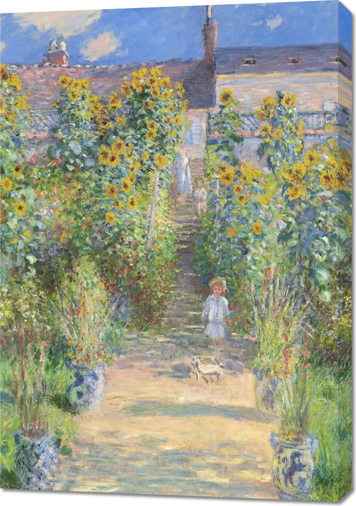 Tableau Grand Format Monet 70x100 : Sublimer un Mur Vide à Vétheuil
