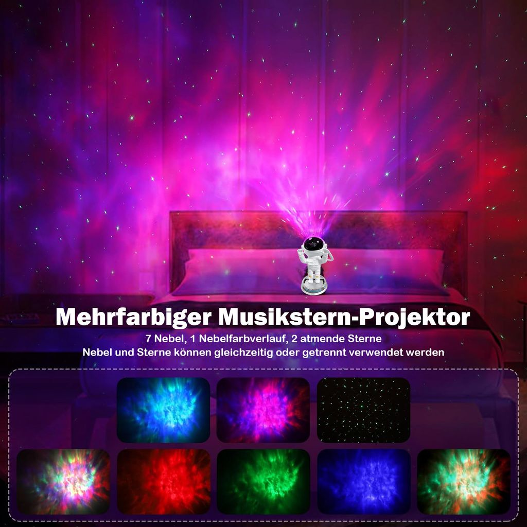 Sternenhimmel Projektor Astronaut Galaxie Produktbild 4