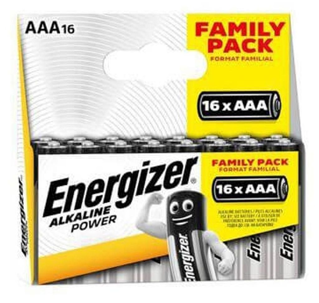 ENERGIZER Batterie AAA/LR03 Alkaline Power 16er-Pack