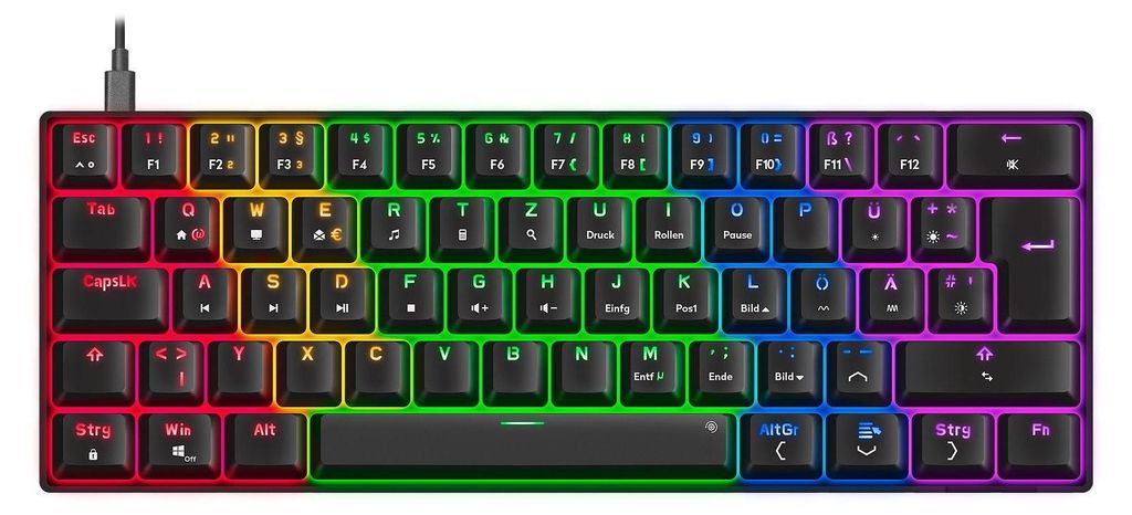 Speedlink Gaming Tastatur ATMOS RGB. Mechanische Tastatur Produktbild 