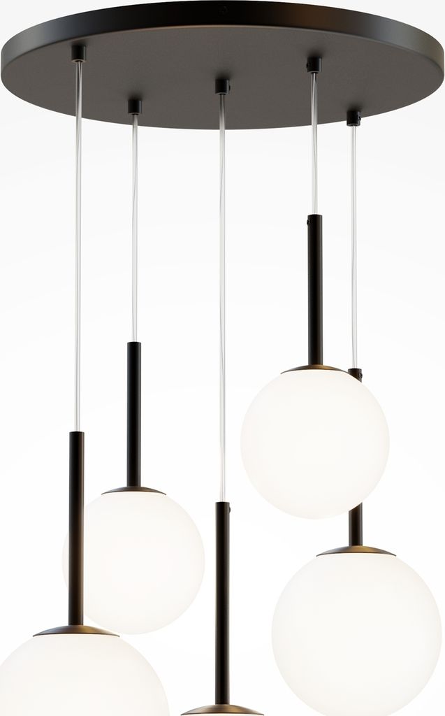 Maytoni Pendelleuchten Basic form Schwarz, 5xE14, exkl. Leuchtmittel