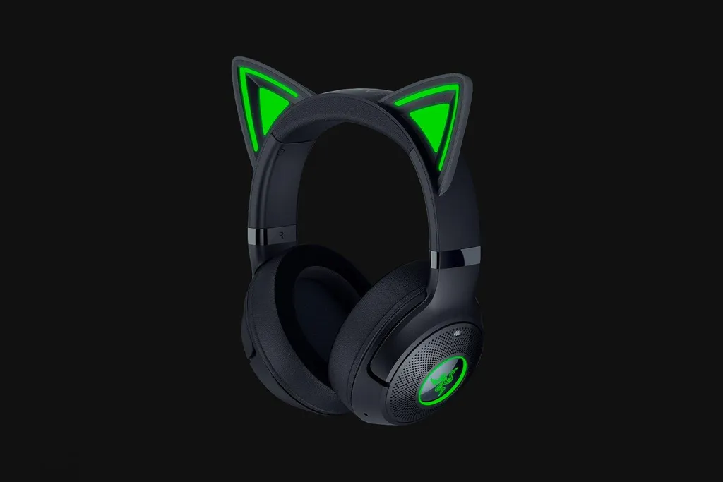 Razer Kraken Kitty V2 BT Casque Gaming Bluetooth Noir avec Oreilles de Chat