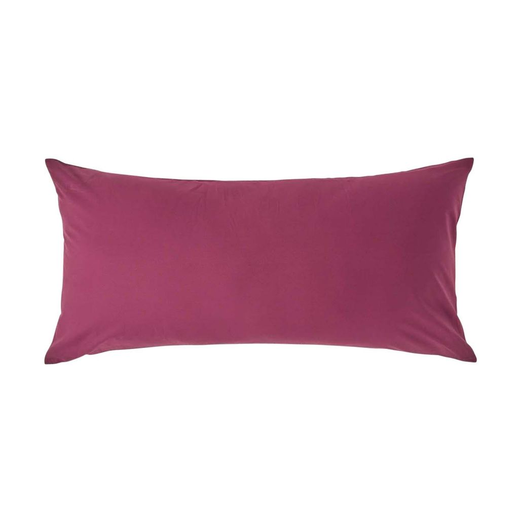 HOMESCAPES Kopfkissenbezug Fadendichte 200 Bordeaux, 40 x Produktbild 