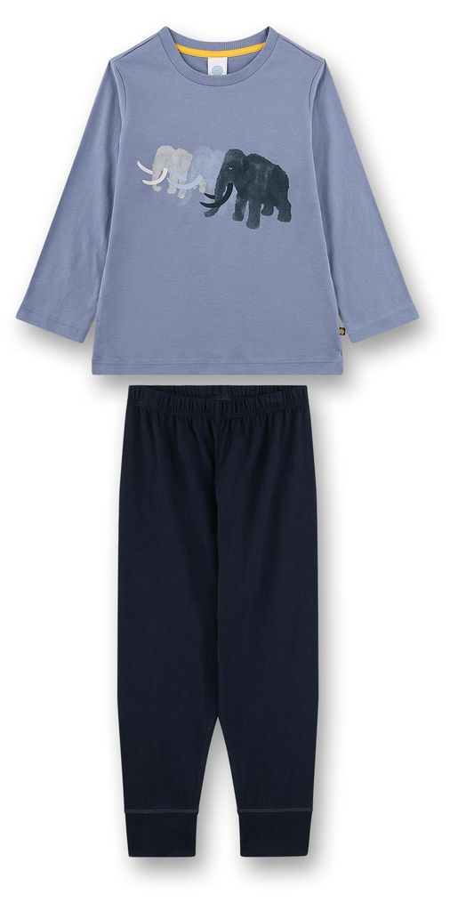 Sanetta Jungen-Schlafanzug lang blau Mammut 98