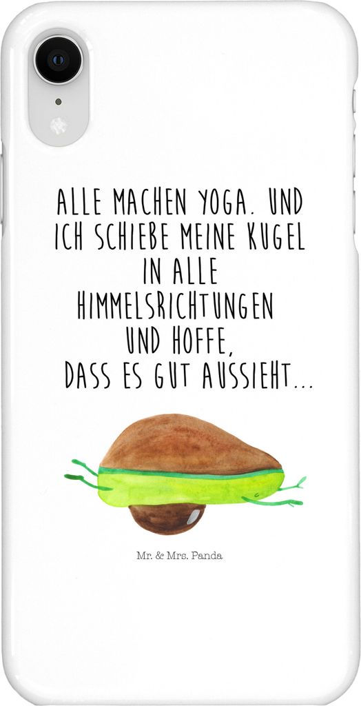 Mr. & Mrs. Panda Iphone XR Handyhülle Avocado Yoga - Weiß - Produktbild 