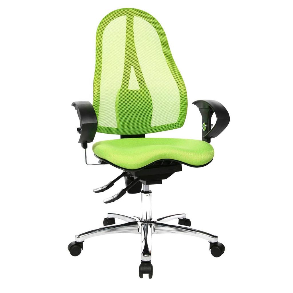 Topstar Bürostuhl Sitness 15, ST19UG05 apfelgrün, chrom Stoff