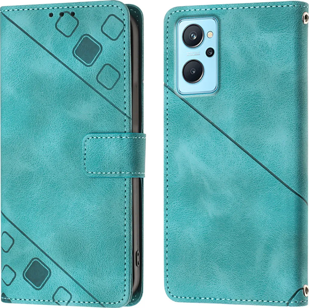 Custodia Protettiva Antiurto Verde per Oppo A36 A76 e Realme 9i